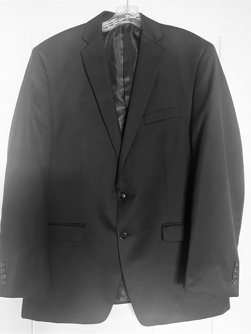 Van Heusen Men's Black Two-Button Suit Jacket
